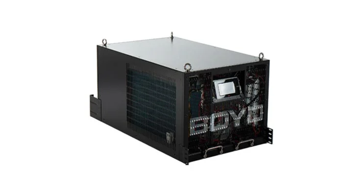 Eaton black In rack liquid to air coolant distribution