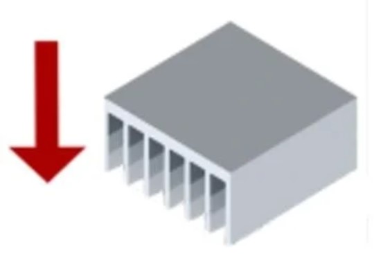 Eaton large natural inverted heat sink